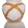 ΔΙΑΚΟΣΜΗΤΙΚΟ ΒΑΖΟ ΔΑΠΕΔΟΥ MAYNARD HM4672.02L FIBER CEMENT ΛΕΥΚΟ--RATTAN Φ32x62.5Υεκ.