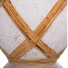 ΔΙΑΚΟΣΜΗΤΙΚΟ ΒΑΖΟ ΔΑΠΕΔΟΥ MAYNARD HM4672.02L FIBER CEMENT ΛΕΥΚΟ--RATTAN Φ32x62.5Υεκ.