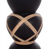 ΔΙΑΚΟΣΜΗΤΙΚΟ ΒΑΖΟ ΔΑΠΕΔΟΥ MAYNARD HM4672.01S TERRACOTTA ΜΑΥΡΟ-RATTAN Φ27.5x50Υ