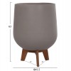 ΣΕΤ 3 ΓΛΑΣΤΡΕΣ ΜΕ TEAK ΒΑΣΕΙΣ TRYLL HM4681.03 FIBER CEMENT--ΓΚΡΙ