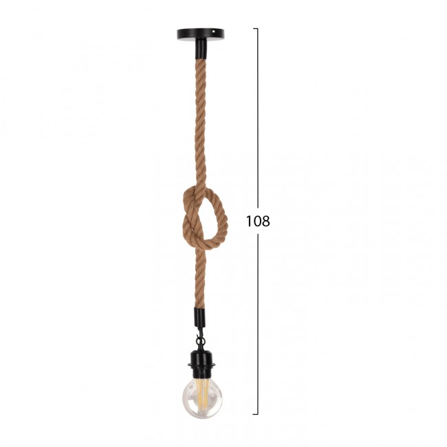 ΦΩΤΙΣΤΙΚΟ ΟΡΟΦΗΣ HM4042 ΣΧΟΙΝΙ 1m ΜΗΚΟΣ ΠΑΧΟΥΣ 1.6cm ΝΤΟΥΙ ΡΟΔΕΛΑΣ Ε27