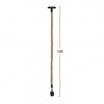 ΦΩΤΙΣΤΙΚΟ ΟΡΟΦΗΣ HM4043 ΣΧΟΙΝΙ 1m ΜΗΚΟΣ ΠΑΧΟΥΣ 2cm ΝΤΟΥΙ ΡΟΔΕΛΑΣ Ε27