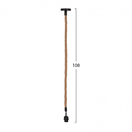 ΦΩΤΙΣΤΙΚΟ ΟΡΟΦΗΣ HM4043 ΣΧΟΙΝΙ 1m ΜΗΚΟΣ ΠΑΧΟΥΣ 2cm ΝΤΟΥΙ ΡΟΔΕΛΑΣ Ε27