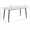 ΤΡΑΠΕΖΙ RAVEN HM18150.01 ΚΕΡΑΜΙΚΟ TOP ΜΕ ΟΨΗ ΛΕΥΚΟ ΜΑΡΜΑΡΟ 160x80x74Υεκ.
