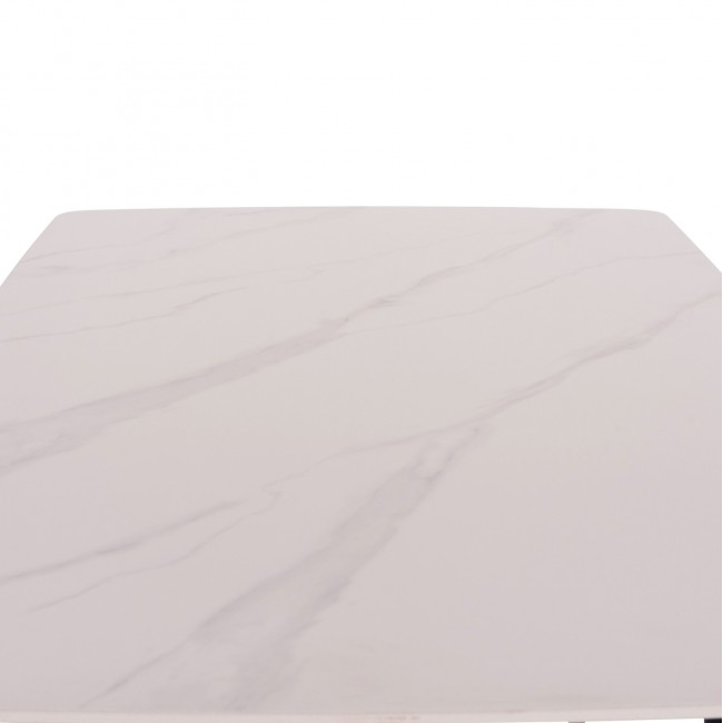 ΤΡΑΠΕΖΙ RAVEN HM18150.01 ΚΕΡΑΜΙΚΟ TOP ΜΕ ΟΨΗ ΛΕΥΚΟ ΜΑΡΜΑΡΟ 160x80x74Υεκ.