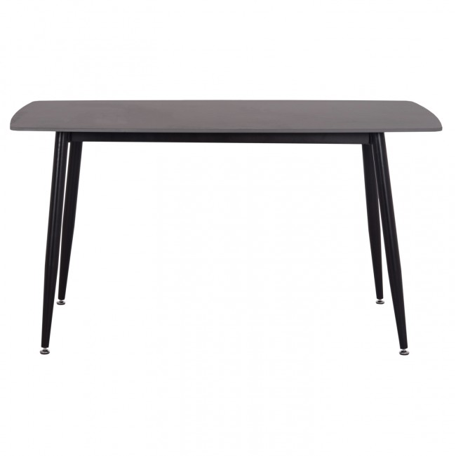 ΤΡΑΠΕΖΙ RAVEN HM18149.02 ΚΕΡΑΜΙΚΟ TOP ΜΕ ΟΨΗ ΜΑΥΡΟ ΜΑΡΜΑΡΟ 140x80x74Υεκ.