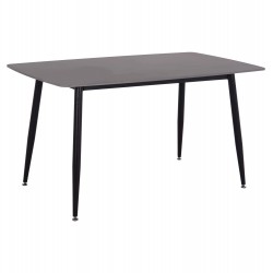 ΤΡΑΠΕΖΙ RAVEN HM18149.02 ΚΕΡΑΜΙΚΟ TOP ΜΕ ΟΨΗ ΜΑΥΡΟ ΜΑΡΜΑΡΟ 140x80x74Υεκ.