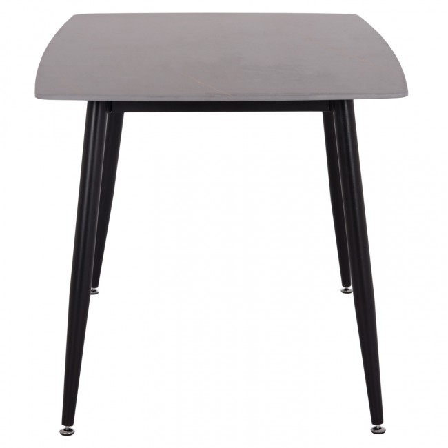ΤΡΑΠΕΖΙ RAVEN HM18149.02 ΚΕΡΑΜΙΚΟ TOP ΜΕ ΟΨΗ ΜΑΥΡΟ ΜΑΡΜΑΡΟ 140x80x74Υεκ.
