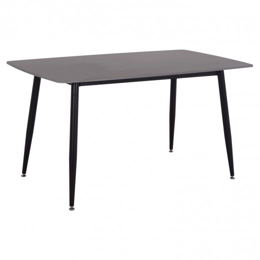 ΤΡΑΠΕΖΙ RAVEN HM18149.02 ΚΕΡΑΜΙΚΟ TOP ΜΕ ΟΨΗ ΜΑΥΡΟ ΜΑΡΜΑΡΟ 140x80x74Υεκ.