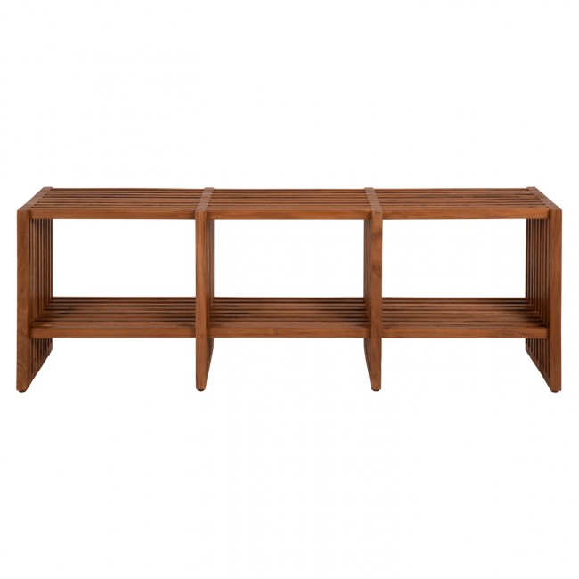 ΚΟΝΣΟΛΑ TV NYA HM9831 ΜΑΣΙΦ ΞΥΛΟ TEAK ΣΕ ΦΥΣΙΚΟ ΧΡΩΜΑ 130x29,5x46Υ εκ.