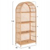 ΒΙΒΛΙΟΘΗΚΗ SIMOK HM9552 ΑΠΟ ΦΥΣΙΚΟ RATTAN ΣΕ ΦΥΣΙΚΟ ΧΡΩΜΑ 80x40x182Υεκ.