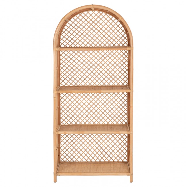ΒΙΒΛΙΟΘΗΚΗ SIMOK HM9552 ΑΠΟ ΦΥΣΙΚΟ RATTAN ΣΕ ΦΥΣΙΚΟ ΧΡΩΜΑ 80x40x182Υεκ.