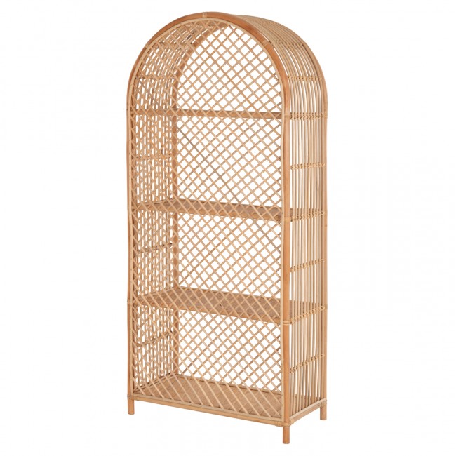 ΒΙΒΛΙΟΘΗΚΗ SIMOK HM9552 ΑΠΟ ΦΥΣΙΚΟ RATTAN ΣΕ ΦΥΣΙΚΟ ΧΡΩΜΑ 80x40x182Υεκ.