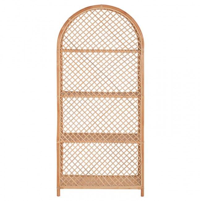 ΒΙΒΛΙΟΘΗΚΗ SIMOK HM9552 ΑΠΟ ΦΥΣΙΚΟ RATTAN ΣΕ ΦΥΣΙΚΟ ΧΡΩΜΑ 80x40x182Υεκ.