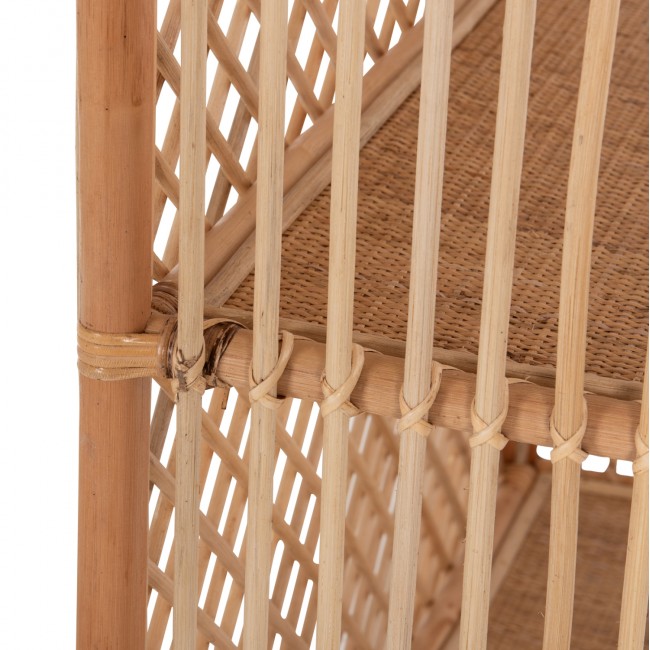 ΒΙΒΛΙΟΘΗΚΗ SIMOK HM9552 ΑΠΟ ΦΥΣΙΚΟ RATTAN ΣΕ ΦΥΣΙΚΟ ΧΡΩΜΑ 80x40x182Υεκ.