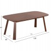 ΤΡΑΠΕΖΙ ΣΑΛΟΝΙΟΥ RINER HM9737 MDF ΣΕ ΚΑΡΥΔΙ ΧΡΩΜΑ 120x60x45Υεκ.