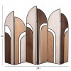 ΠΑΡΑΒΑΝ 6-ΦΥΛΛΟ CRYPT HM4221 MDF ΣΕ 4 ΧΡΩΜΑTA-ΜΑΥΡΟ ΜΕΤΑΛΛΟ 241x1,5x180Υεκ.