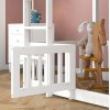 ΠΑΙΔΙΚΗ ΚΟΥΚΕΤΑ τ.MONTESSORI ΜΕ ΠΑΡΚΑΚΙ PLAYKID HM703.03 ΞΥΛΟ ΠΕΥΚΟΥ ΛΕΥΚΟ ΓΙΑ 190x90εκ