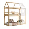 ΠΑΙΔΙΚΗ ΚΟΥΚΕΤΑ ΣΠΙΤΑΚΙ τ.MONTESSORI HOOD HM705.01 ΞΥΛΟ ΠΕΥΚΟΥ ΣΕ ΦΥΣΙΚΟ-ΣΤΡΩΜΑΤΑ 190x90εκ