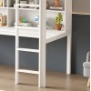ΠΑΙΔΙΚH KOYKETA τ.MONTESSORI ΜΕ ΓΡΑΦΕΙΟ & ΒΙΒΛΙΟΘΗΚΗ LIBRO HM708.03 ΞΥΛΟ ΠΕΥΚΟΥ ΛΕΥΚΟ- 90x190εκ