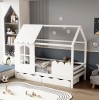 ΠΑΙΔΙΚΟ ΚΡΕΒΑΤΙ τ.MONTESSORI ΜΕ ΣΥΡΤΑΡΙΑ DOMER HM710.03 ΞΥΛΟ ΠΕΥΚΟΥ ΛΕΥΚΟ-ΣΤΡΩΜΑ 90x190εκ