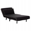ΠΟΛΥΘΡΟΝΑ ΚΡΕΒΑΤΙ BRAXTON HM8425.03 ΜΑΥΡΟ ΥΦΑΣΜΑ 78x88x78Υεκ.