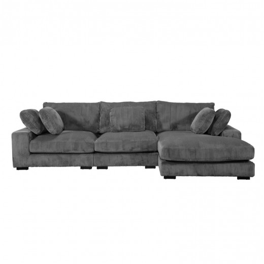 ΚΑΝΑΠΕΣ ΔΕΞΙΑ ΓΩΝΙΑ CRANFIELD HM3287.01R ΓΚΡΙ ΡΙΓΕ ΥΦΑΣΜΑ 313x169(γωνία)x80Υεκ.