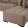 ΓΩΝΙΑΚΟΣ ΚΑΝΑΠΕΣ-ΚΡΕΒΑΤΙ ΜΕ ΑΠΟΘ.ΧΩΡΟ TRENDSTON HM3302.03R ΜΠΕΖ ΥΦΑΣΜΑ 298x177x95Υεκ
