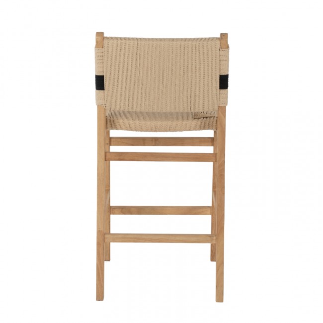 ΣΚΑΜΠΟ ΜΕΣΑΙΟΥ ΥΨΟΥΣ HM9325.01 RUBBERWOOD & ΣΧΟΙΝΙ-ΦΥΣΙΚΟ RUSTIC 45x46x95Υεκ.