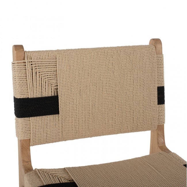 ΣΚΑΜΠΟ ΜΕΣΑΙΟΥ ΥΨΟΥΣ HM9325.01 RUBBERWOOD & ΣΧΟΙΝΙ-ΦΥΣΙΚΟ RUSTIC 45x46x95Υεκ.