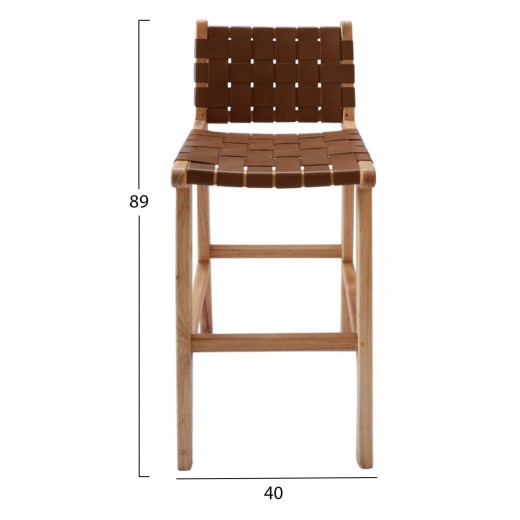 ΣΚΑΜΠΟ ΜΕ ΠΛΑΤΗ ΜΑΣΙΦ ΞΥΛΟ MINDI ΦΥΣΙΚΟ HM9380.01 40X53X89YΕΚ.