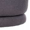 ΣΚΑΜΠΟ ΜΕ ΠΛΑΤΗ ΠΕΡΙΣΤΡΕΦΟΜΕΝΟ KRIVIO HM9775.01 ΓΚΡΙ TEDDY ΥΦΑΣΜΑ 52x53x60Yεκ.