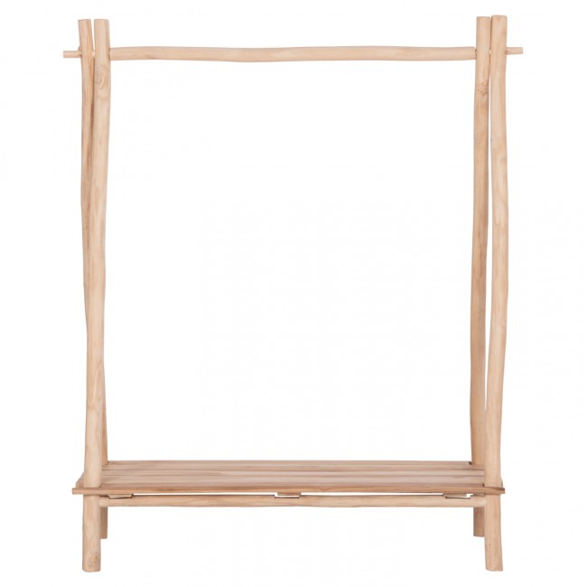 ΕΠΙΠΛΟ ΕΙΣΟΔΟΥ PERL HM9911 ΚΛΑΔΙΑ ΞΥΛΟΥ TEAK-ΦΥΣΙΚΟ 130,5x53x130Υεκ.