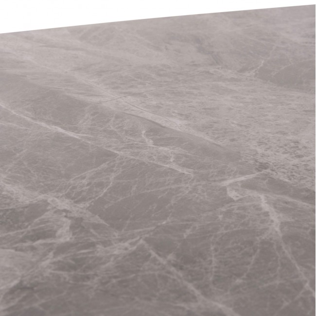 ΤΡΑΠΕΖΙ RAVEN HM9854.13 ΚΕΡΑΜΙΚΟ TOP ΓΚΡΙ ΜΑΡΜΑΡΟ-ΜΑΥΡΟ ΜΕΤΑΛΛΟ 120x70x73Υεκ.