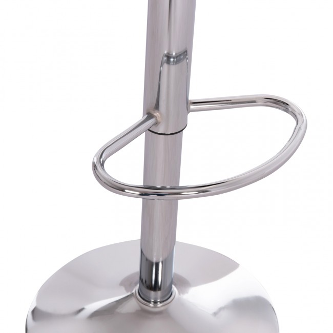 ΣΚΑΜΠO ΜΠΑΡ ΠΕΡΙΣΤΡΕΦΟΜΕΝΟ GANNA HM201.22 ΜΕ ΑΜΟΡΤΙΣΕΡ-ΛΕΥΚΟ PU 44x42x87Υεκ.