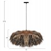 ΦΩΤΙΣΤΙΚΟ ΟΡΟΦΗΣ ORDEM HM4715 ΚΑΠΕΛΟ ΙΝΕΣ SISAL & ΜΠΑΝΑΝΑΣ-ΜΑΥΡΟ & ΦΥΣΙΚΟ Φ75εκ