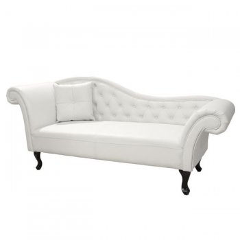 ΑΝΑΚΛΙΝΔΡΟ T.CHESTERFIELD NIOVI HM3007.02 PU ΛΕΥΚΟ-ΜΑΥΡΑ ΠΟΔΙΑ 190x61x84Yεκ.