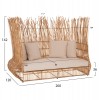 ΚΑΝΑΠΕΣ ΕΞ. ΧΩΡΟΥ ZEPHYR HM5988 ΚΑΛΑΜΙΑ RATTAN ΦΥΣΙΚΟ-ΜΠΕΖ ΜΑΞΙΛΑΡΙΑ 200x120x142Yεκ.