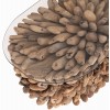ΤΡΑΠΕΖΙ ΣΑΛΟΝΙΟΥ ΟΒΑΛ SPARROW HM9962 DRIFTWOOD--ΓΥΑΛΙ 106x55,5x50,5Υεκ.