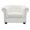 ΠΟΛΥΘΡΟΝΑ T.CHESTERFIELD POLINA HM3011.02 PU ΛΕΥΚΟ ΜΑΤ 110x90x73Y εκ.