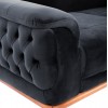 ΚΑΝΑΠΕΣ ΚΡΕΒΑΤΙ BENNINGTON 2ΘΕΣΙΟΣ ΜΑΥΡΟΣ HM3250.01 180x95x80 εκ.