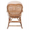 ΚΟΥΝΙΣΤΗ ΠΟΛΥΘΡΟΝΑ ΜΕ ΜΑΞΙΛΑΡΙ SANTA FE RATTAN HM9343 60x103x90Υ εκ.