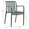 ΠΟΛΥΘΡΟΝΑ ΠΟΛΥΠΡΟΠΥΛΕΝΙΟΥ TIPPY HM5940.07 DARK OLIVE 55x55x81Υεκ.