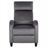 ΠΟΛΥΘΡΟΝΑ RELAX HIBER HM9782.01 ΓΚΡΙ ΒΕΛΟΥΔΟ 67,5x90x104Υ εκ.