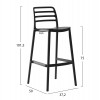ΣΚΑΜΠΟ BAR ΠΟΛΥΠΡΟΠΥΛΕΝΙΟΥ SNOD HM6099.02 ΜΑΥΡΟ 37,2x50x101,5Υεκ.