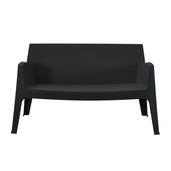 ΚΑΝΑΠΕΣ 2-ΘΕΣΙΟΣ ΠΟΛΥΠΡΟΠΥΛΕΝΙΟΥ SLEEK HM6366.02 ΧΡΩΜΑ ΜΑΥΡΟ 118x48,5x73Υεκ.