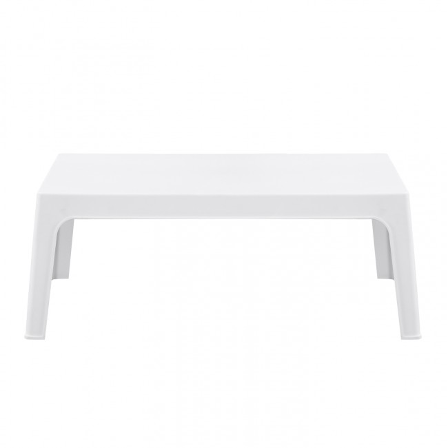 ΤΡΑΠΕΖΑΚΙ ΟΡΘΟΓΩΝΙΟ SLEEK HM6367.01 ΠΟΛΥΠΡΟΠΥΛΕΝΙΟ ΣΕ ΛΕΥΚΟ 99x59.5x39.5Υεκ.