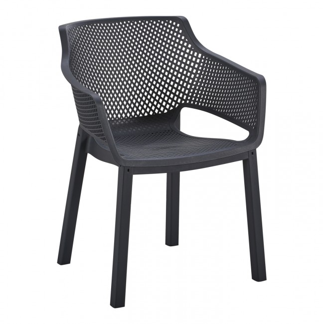 ΠΟΛΥΘΡΟΝΑ ΠΟΛΥΠΡΟΠΥΛΕΝΙΟΥ PEGGY HM6368.02 ΜΑΥΡΟ 60x55x79Υεκ