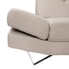 ΚΑΝΑΠΕΣ CALYPSO ΔΕΞΙΑ ΓΩΝΙΑ HM3018.01R ΜΠΕΖ ΧΡΩΜΑ 280x210x100 εκ.