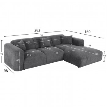 ΚΑΝΑΠΕΣ ΓΩΝΙΑ BRICKEN HM3275.04R ΑΝΘΡΑΚΙ ΥΦΑΣΜΑ 110-282x98-160x72Υεκ. ΚΑΝΑΠΕΣ ΓΩΝΙΑ BRICKEN HM3275.04R ΑΝΘΡΑΚΙ ΥΦΑΣΜΑ 110-282x98-160x72Υεκ.